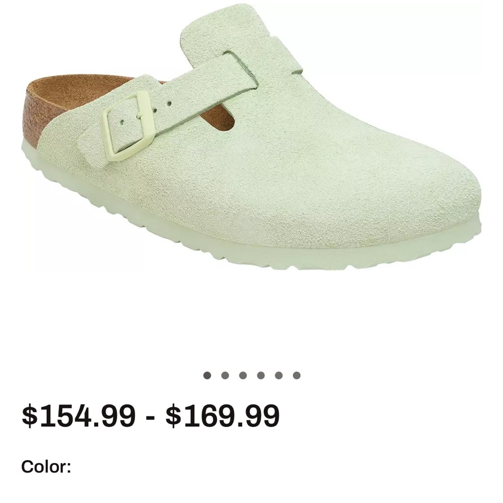 Birkenstock Boston clog- faded lime